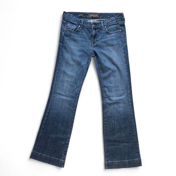 Fidelity Denim Hyacinth Low Waist Trouser Flare Jeans Size 31 Midnight Sapphire - Picture 1 of 12
